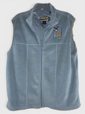 405 10/$50🏄🏻‍♀️ North End Boothbay Region Land Trust Osprey Blue Fleece Vest